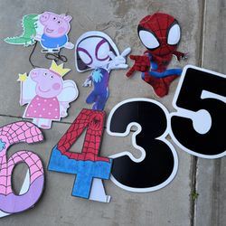 Free Cut Out Posters , Birthday Backdrop Props