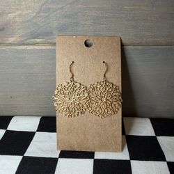 Filigree Flower Dangle Earrings