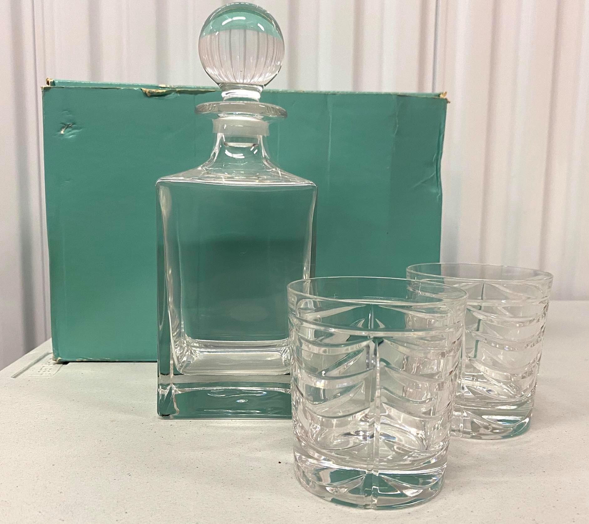 Tiffany Co Decanter Swag Glassware