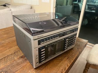 Vintage Sears Record Player Stereo Console + Radio – Turntable Works