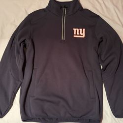 New York Giants NFL 1/4-Zip Jacket; Men’s M
