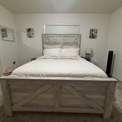 Queen Bed Frame (Ashleys) 