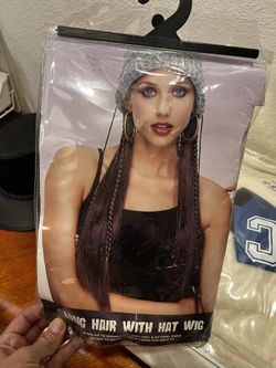 Long Hair With Hat Wig Halloween 🎃