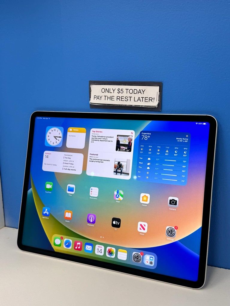 Apple IPad Pro 12.9 Inch 5th Gen Tablet - Pay $5 and the rest later