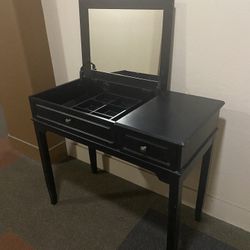 Black Makeup Vanity