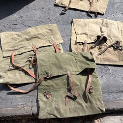 Vintage Duluth Monarch No. 3 Portage Canoe Pack Green Canvas Leather Backpack