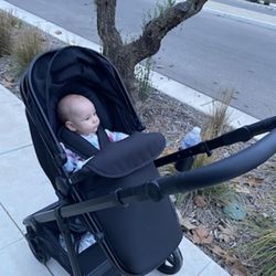 Mom Push Black Stroller
