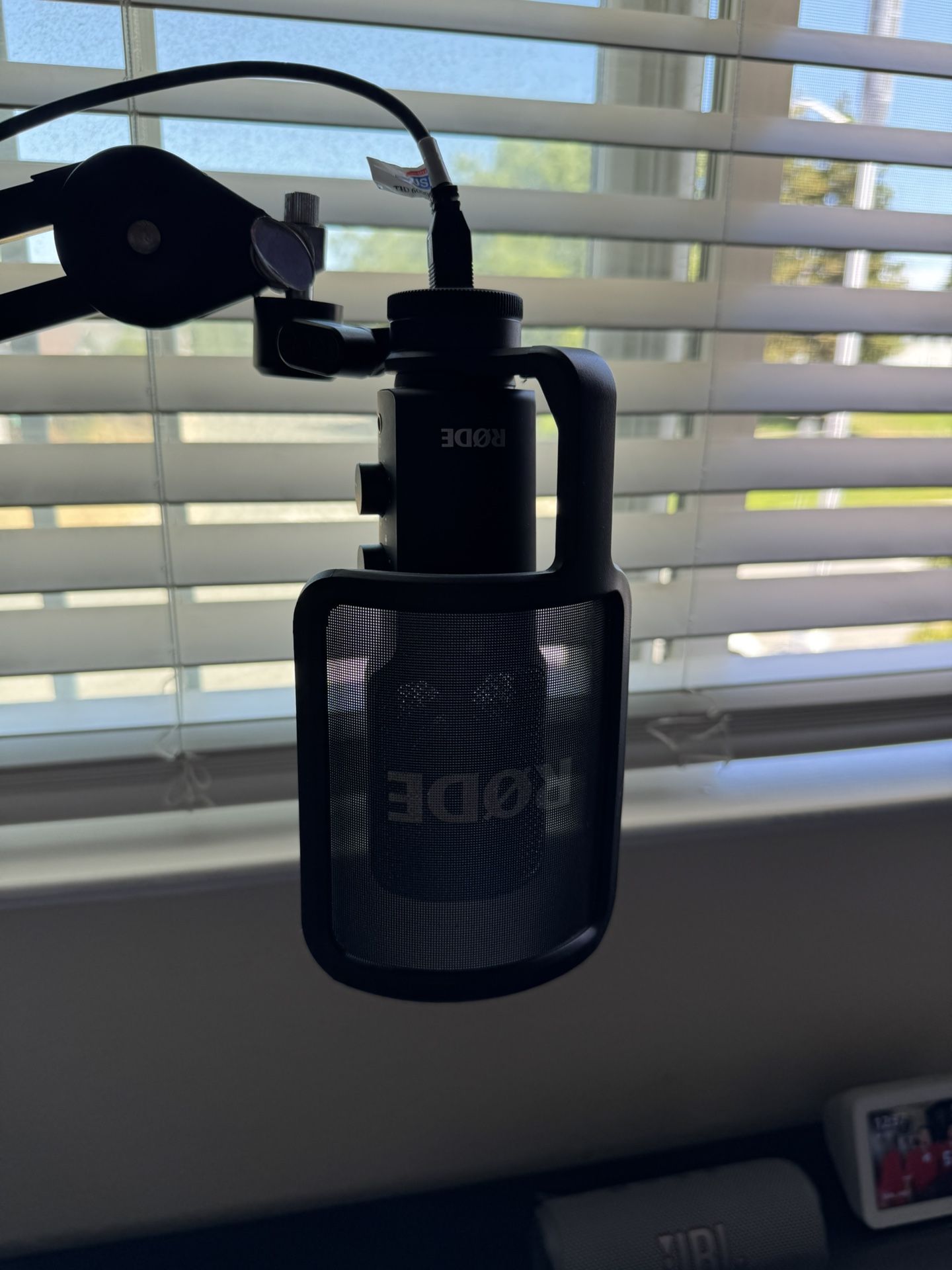 Rhode NT-USB Condensor mic. + Rhode mic. Arm