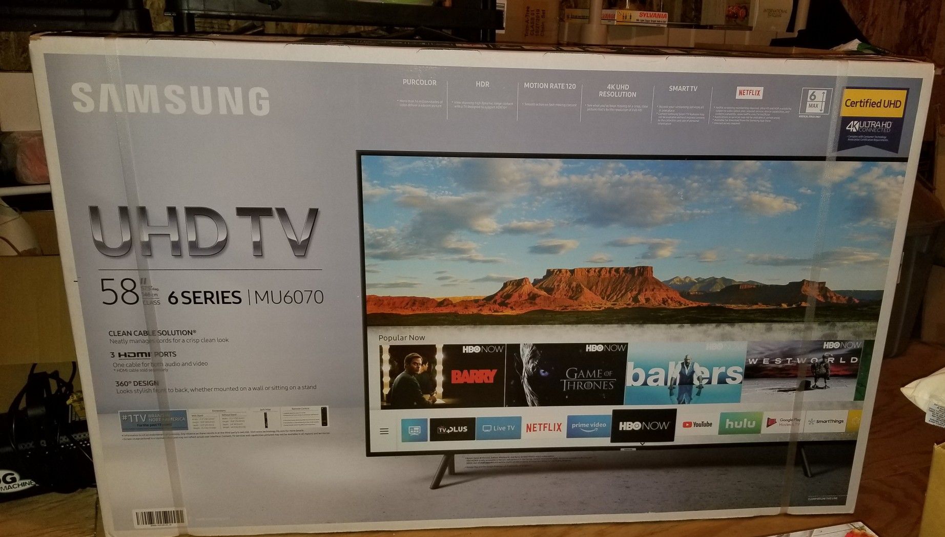Samsung UN58MU6070F 6 Series 58" LED TV 4K for Sale in Virginia