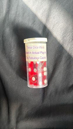 Las Vegas Casino Used Dice Souvenir Set