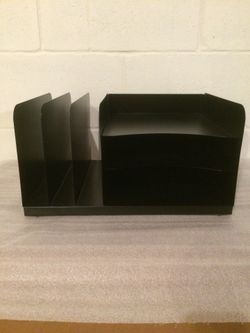 Black Metal Desk Organizer