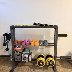 Weight Storage Organizer Rack