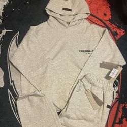 Fear Of God Essentials Light Oatmeal Full Set, Brand New!!!