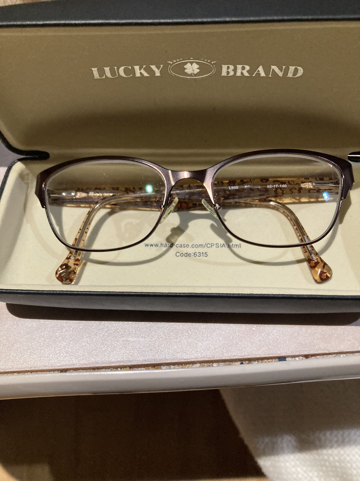 Lucky Brand Eye Glasses Eith Case