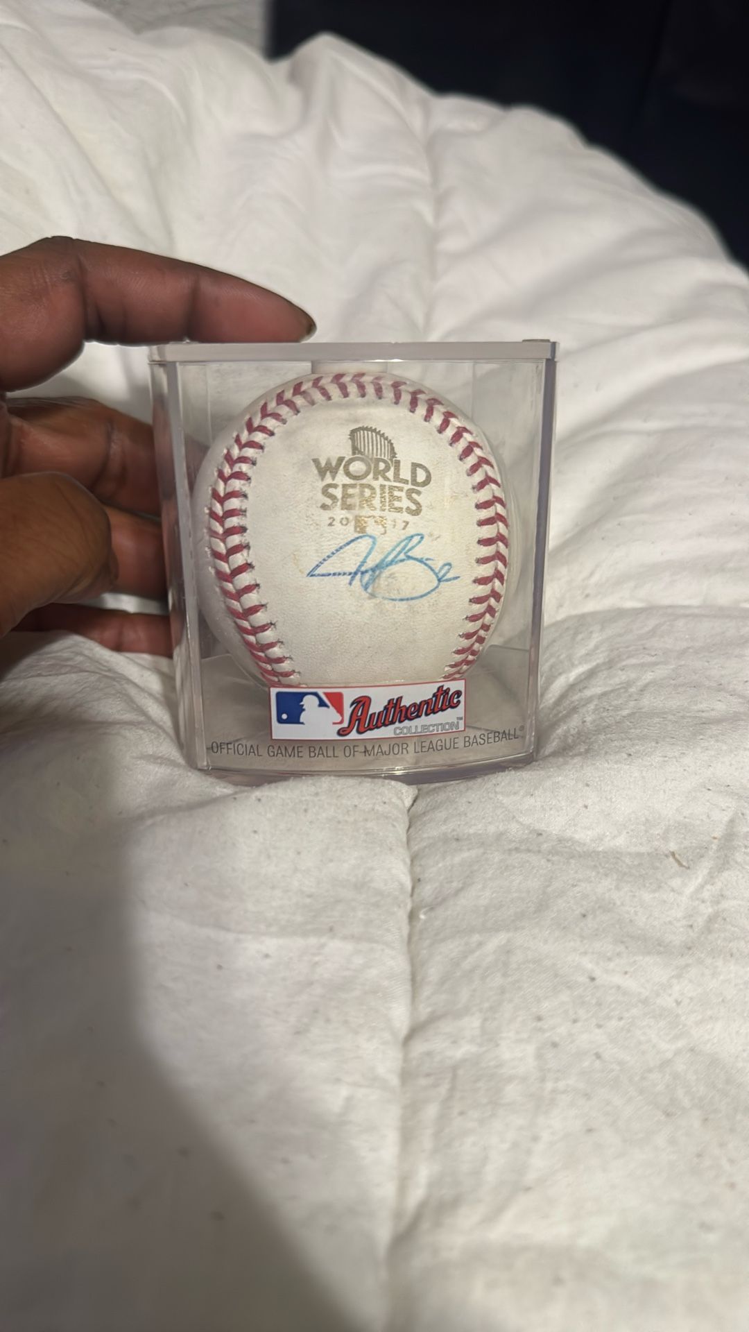 2017 World Series Autographed Baseball…Alex Bergman