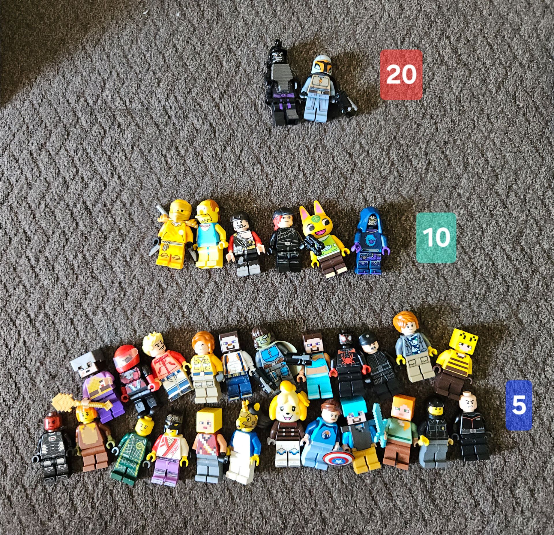 Lego Lot – $5 / $10 / $20 per set or $100 for the whole lot