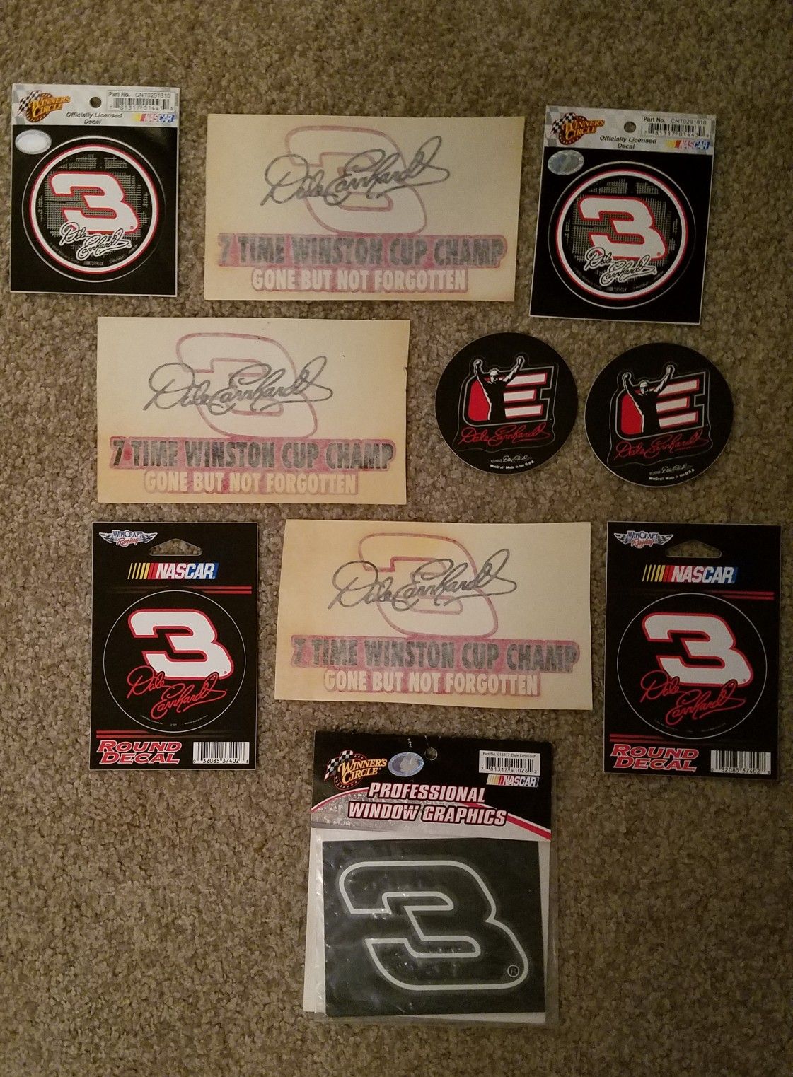 Dale Earnhardt Sr car decals and stickers.