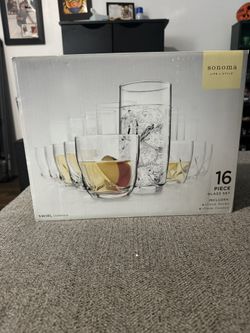 Sonoma 16 Piece Glass Set