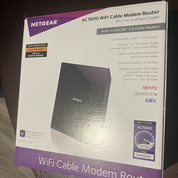 Netgear AC1600 Cable Modem Router 