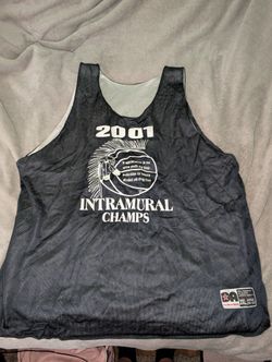 White/Black 2001 basketball jersey