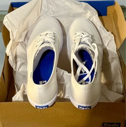 Keds Champion Originals White Canvas Sneakers - Size 8