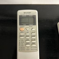 Sharp OEM original Remote Control for Portable Air Conditioner