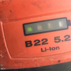 Hilti 5.2 Amp Hours Lithium Ion Rechargeable Battery