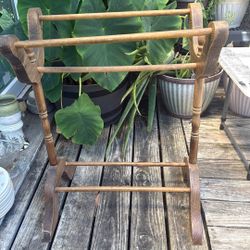 Solid Wood Antique Quilt Rack