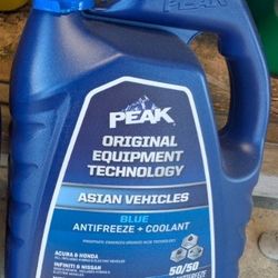 PEAK
ORIGINAL EQUIPMENT TECHNOLOGY

ASIAN VEHICLES

BLUE ANTIFREEZE +