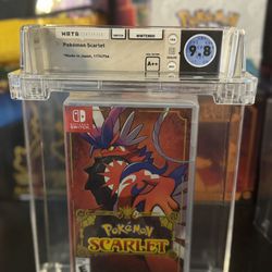Pokemon Scarlet Nintendo Switch WATA Graded 9.8 / A++ Sealed 1st Print 117475A