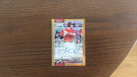 Matt Olson 2026 Topps Gold Auto /50 Braves