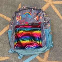 Cute Girls Jojo Siwa Rainbow Backpack For Back To School