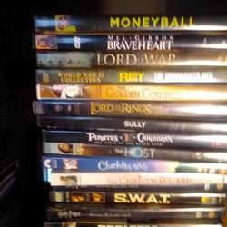 Portable DVD Player Case Extra Charger And 60 Dvd