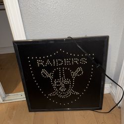 Raiders Light up Logo Frame