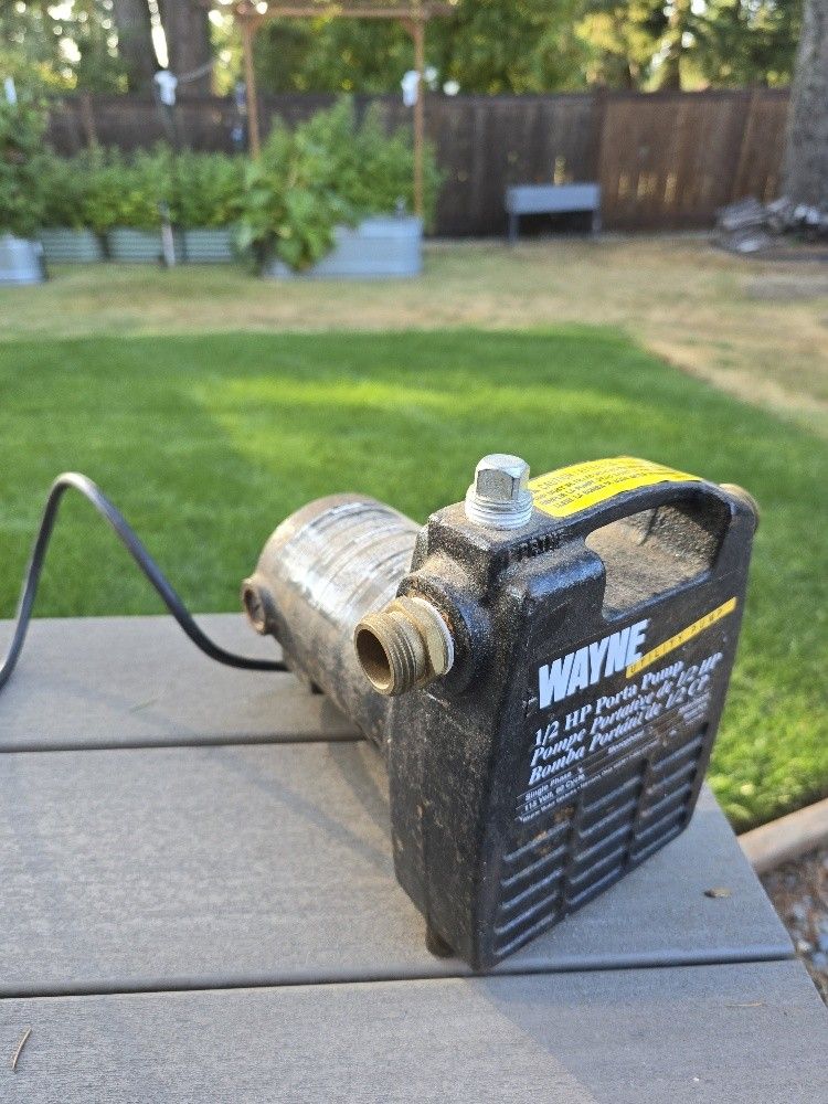 Wayne 1/2 HP Portable Electric Water Transfer Porta Utility Pump
