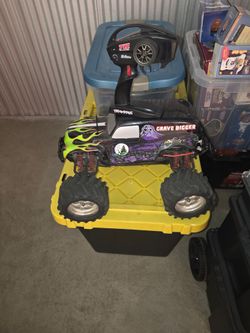Big remote control trucks and accessories bundle