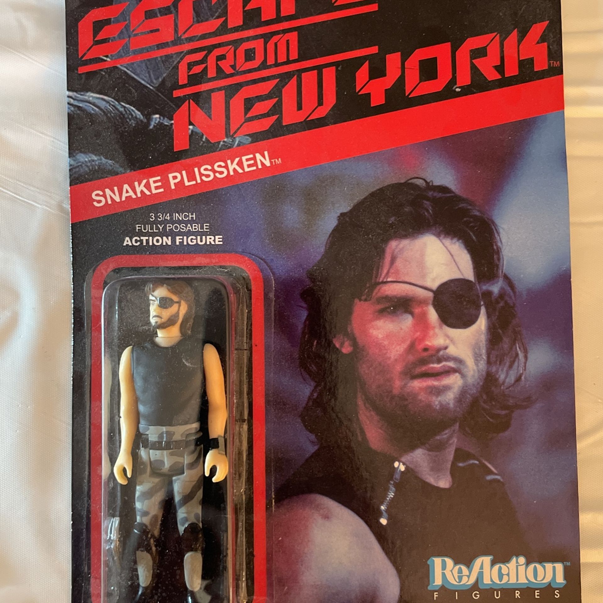 Escape From New York Snake Plissken reaction, action figure
