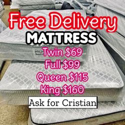New Mattresses  Twin mattress Full mattress Queen mattress  King mattress  Colchones nuevos  Beds 