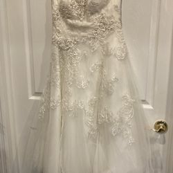 Oleg Cassini Wedding Gown and Veil 