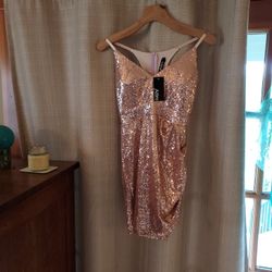Azbro Sequins Short Cocktail Dress
