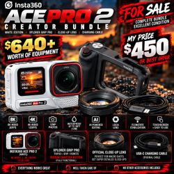 INSTA360 ACE PRO 2 CREATOR BUNDLE — $450 OBO