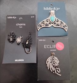 Various Charm Pendant Jewelry Lot Craft