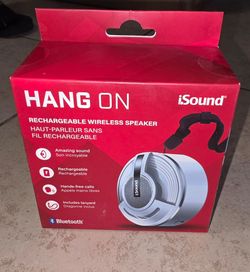 i.Sound Hang On Bluetooth Wireless Rechargeable Speaker – New in Box