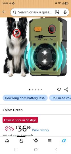 Barking device for dogs