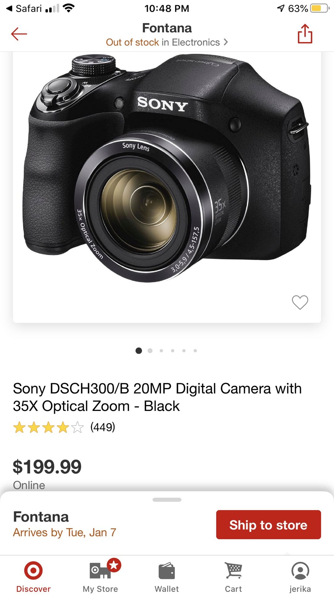 Sony digital camera