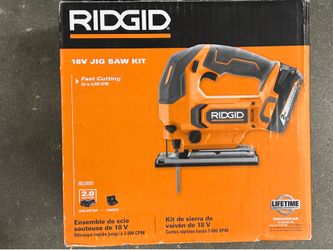 Rigid 18v Cordless Jigsaw Kit with Battery Charger