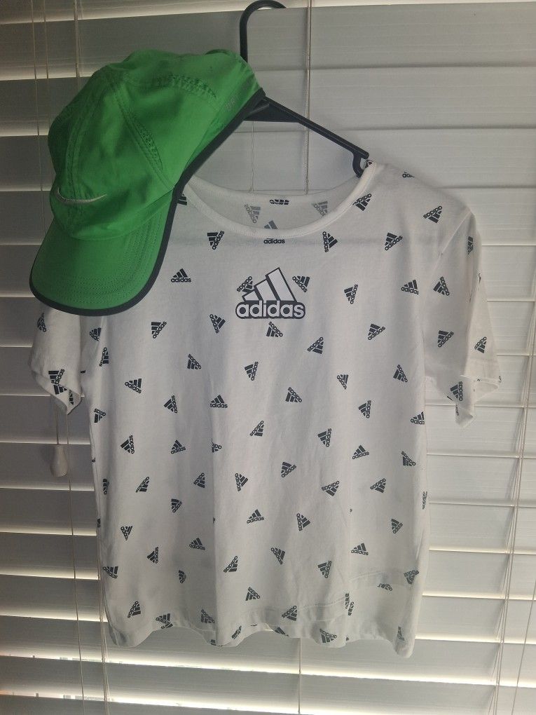 Kids Addidas Shirt And Nike Hat