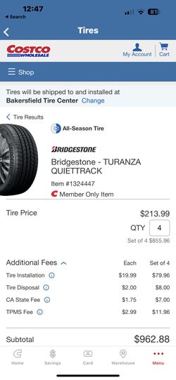 Tire 225/65R17