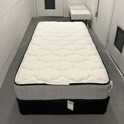 Twin Size Mattress With Box Spring And Rails