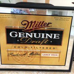 Miller Genuine Draft Framed Mirror